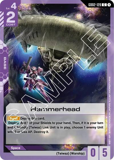 Hammerhead GD02-128 Dual Impact Gundam card