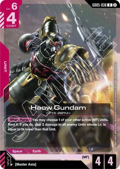 haow gundam GD05-036 Freedom Ascension Gundam card
