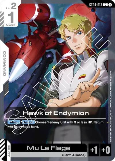Hawk of Endymion ST04-013 Starter Deck 04: SEED Strike Gundam card