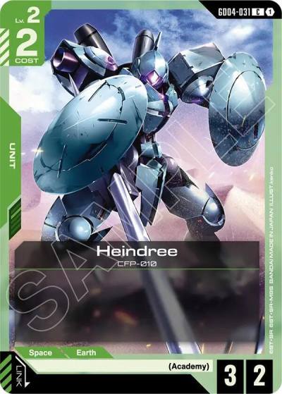 heindree GD04-031 Phantom Aria Gundam card