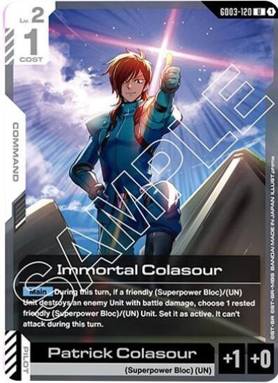 Immortal Colasour GD03-120 Starter Deck 06: Clan Unity Gundam card
