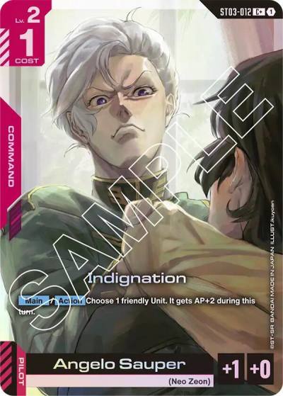 Indignation (C+) ST03-012 Starter Deck 03: Zeon's Rush Gundam card
