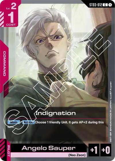 Indignation ST03-012 Starter Deck 03: Zeon's Rush Gundam card