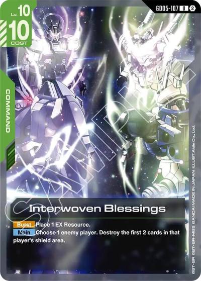 interwoven blessings GD05-107 Freedom Ascension Gundam card