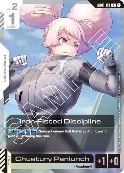 Iron-Fisted Discipline GD01-119 Newtype Rising Gundam card