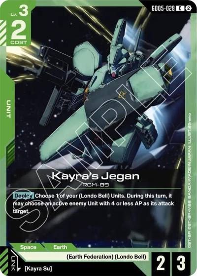 kayras jegan GD05-028 Freedom Ascension Gundam card