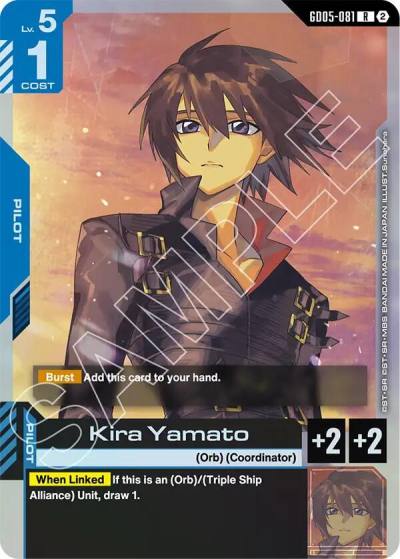 kira yamato GD05-081 Freedom Ascension Gundam card