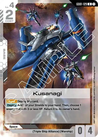 Kusanagi GD01-129 Newtype Rising Gundam card