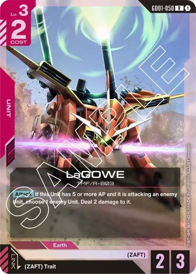 LaGOWE GD01-050 Newtype Rising Gundam card