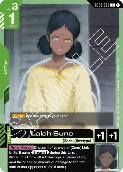 Lalah Sune GD02-089 Dual Impact Gundam card
