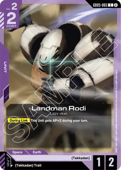 landman rodi GD05-065 Freedom Ascension Gundam card