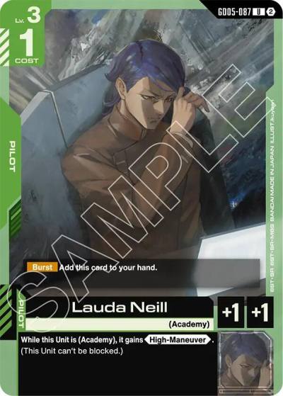 lauda neill GD05-087 Freedom Ascension Gundam card