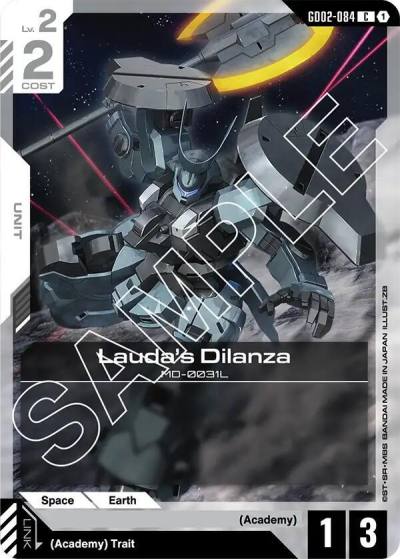 Lauda's Dilanza GD02-084 Dual Impact Gundam card