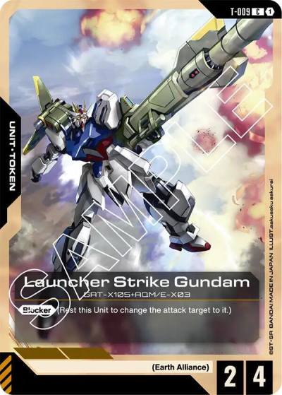 Launcher Strike Gundam (T-009) Token T-009 Newtype Rising Gundam card