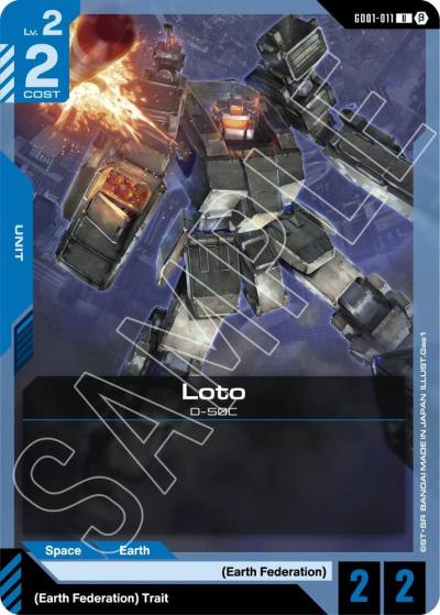 Loto GD01-011 Edition Beta Gundam card