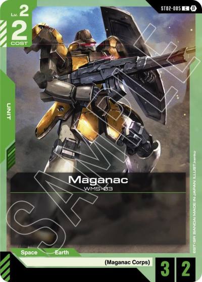 Maganac ST02-005 Edition Beta Gundam card