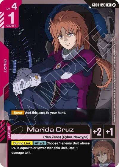 marida cruz GD01-093 Deck Build Box Freedom Ascension Gundam card