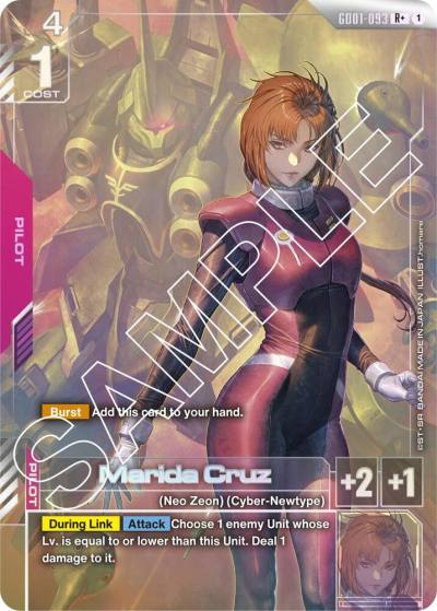 Marida Cruz (R+) GD01-093 Newtype Rising Gundam card