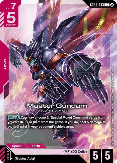 master gundam GD05-033 Freedom Ascension Gundam card