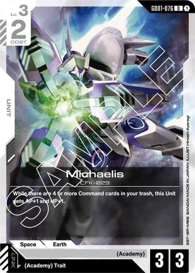 Michaelis GD01-076 Newtype Rising Gundam card