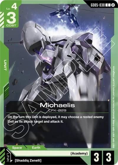 michaelis GD05-030 Freedom Ascension Gundam card