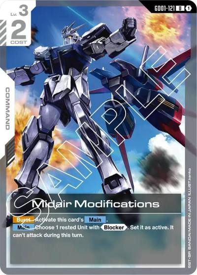 Midair Modifications GD01-121 Newtype Rising Gundam card