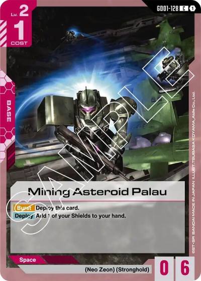 Mining Asteroid Palau GD01-128 Newtype Rising Gundam card