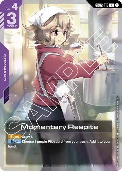 Momentary Respite GD02-112 Dual Impact Gundam card