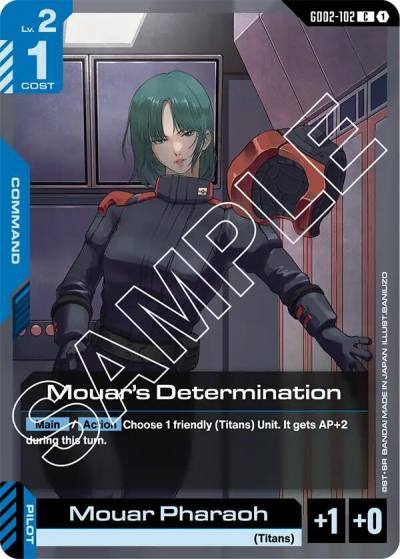 Mouar's Determination GD02-102 Dual Impact Gundam card