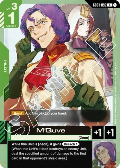 M'Quve GD01-092 Newtype Rising Gundam card