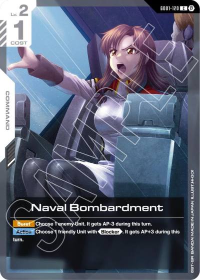 Naval Bombardment GD01-120 Edition Beta Gundam card