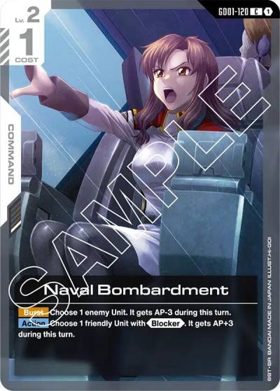 Naval Bombardment GD01-120 Newtype Rising Gundam card