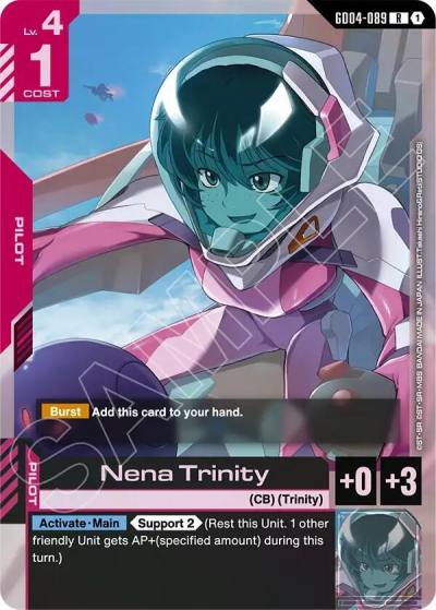 nena trinity GD04-089 Phantom Aria Gundam card