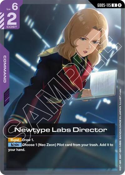 newtype labs director GD05-115 Freedom Ascension Gundam card