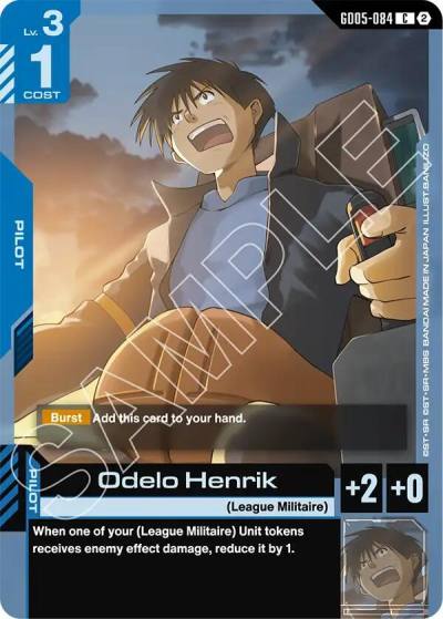 odelo henrik GD05-084 Freedom Ascension Gundam card