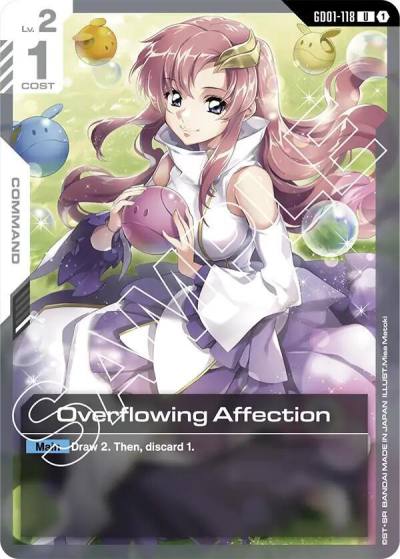 Overflowing Affection GD01-118 Newtype Rising Gundam card