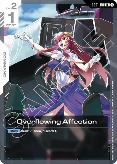 overflowing affection GD01-118 Starter Deck 09: Destiny Ignition Gundam card