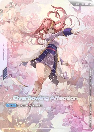 Overflowing Affection (U+) GD01-118 Edition Beta Gundam card