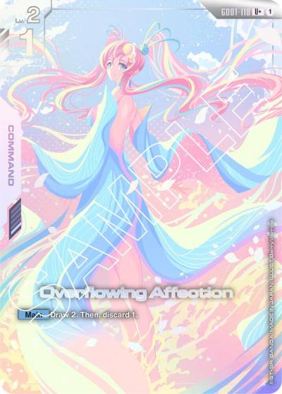 Overflowing Affection (U+) GD01-118 Newtype Rising Gundam card