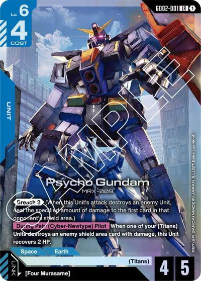 Psycho Gundam GD02-001 Dual Impact Gundam card