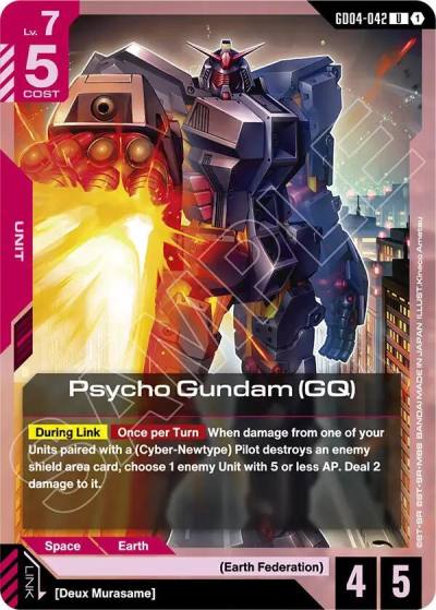 psycho gundam gq GD04-042 Phantom Aria Gundam card