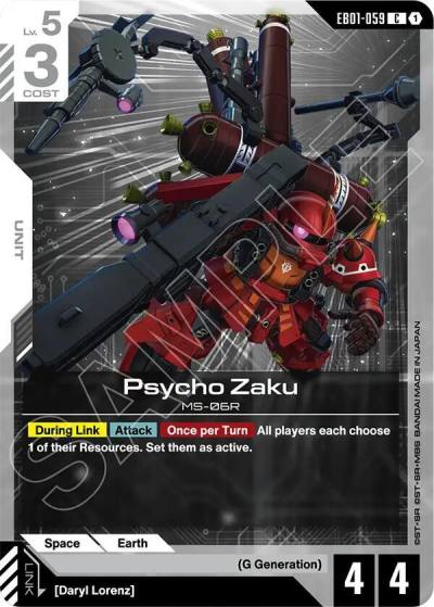 psycho zaku EB01-059 Eternal Nexus Gundam card