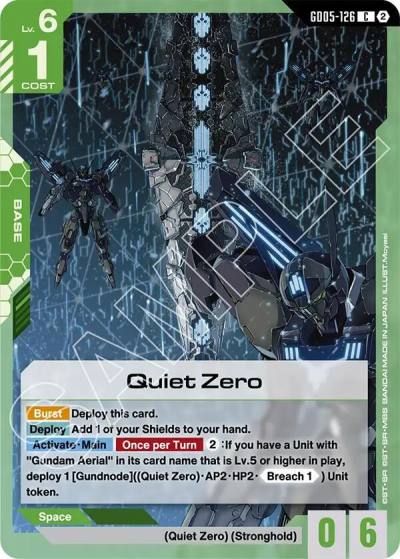 quiet zero GD05-126 Freedom Ascension Gundam card