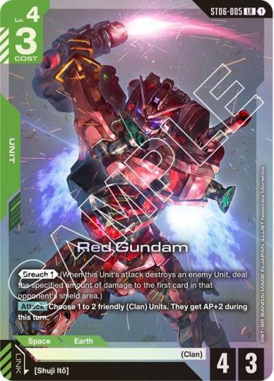 Red Gundam ST06-005 Starter Deck 06: Clan Unity Gundam card