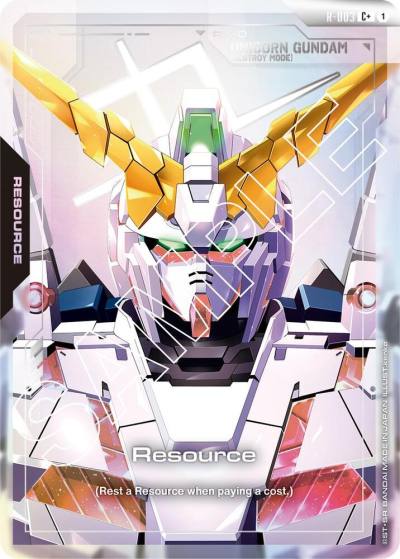 Resource (R-003) (C+) R-003 Newtype Rising Gundam card