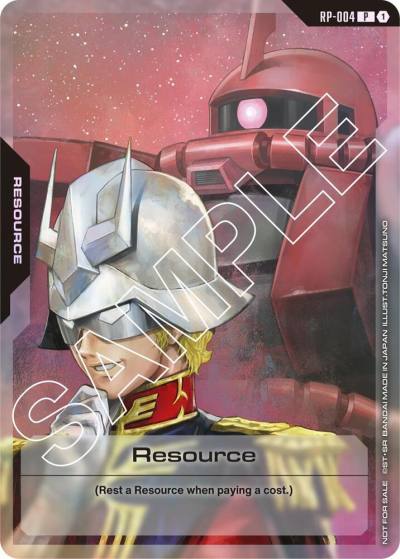 Resource (RP-004) (Mobile Suit Gundam) RP-004 Promotional Resource Tokens Gundam card