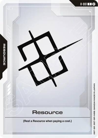 resource R-001 Deck Build Box Freedom Ascension Gundam card