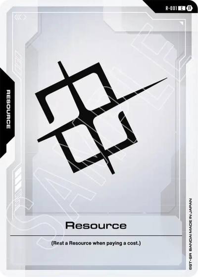 Resource R-001 Edition Beta Gundam card