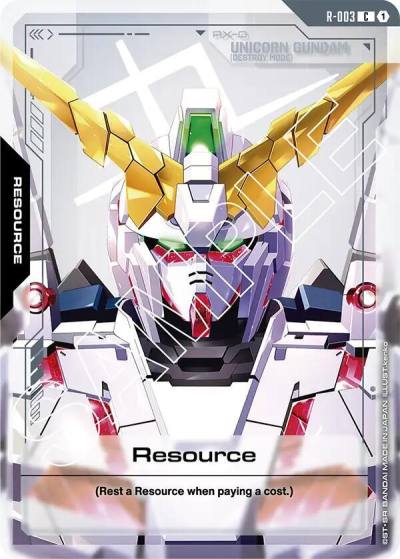 Resource (R-003) R-003 Newtype Rising Gundam card
