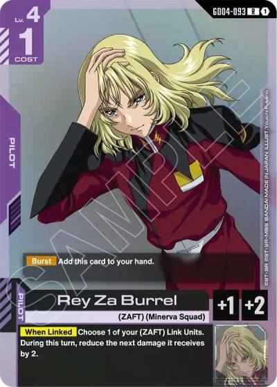 rey za burrel GD04-093 Phantom Aria Gundam card